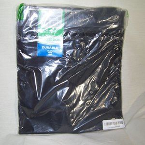 Boys Pants School Uniform 12 Husky Flat Front Blk NEW